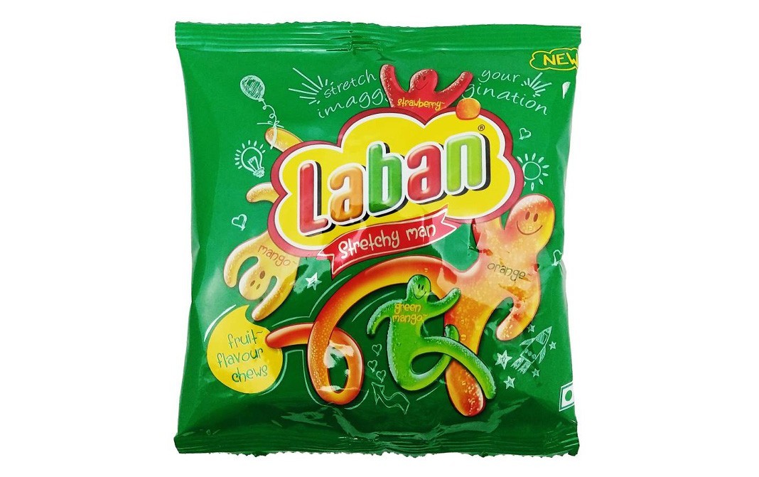 Laban Stretchy Man, Fruit Flavour Chews   Pack  65 grams